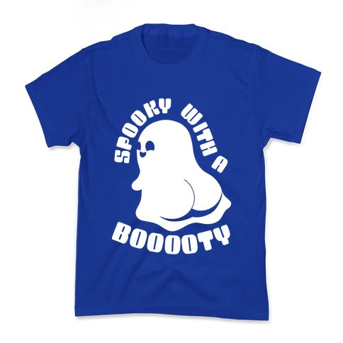 Spooky With A Booooty Ghost Kid's Tee