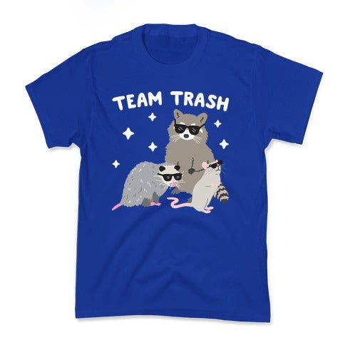 Team Trash Opossum Raccoon Rat Kid's Tee