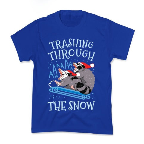 Trashing Through The Snow Kid's Tee