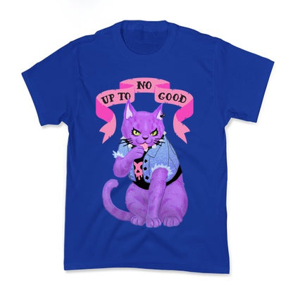 Up to No Good Pastel Goth Kitty Kid's Tee