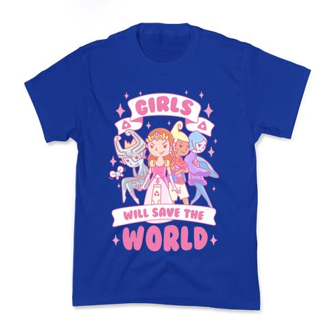 Zelda Girls Will Save The World Parody Kid's Tee