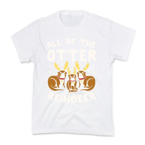 All of The Otter Reindeer Kid's Tee