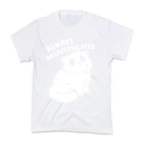 Always Overstimulated Cat Kid's Tee
