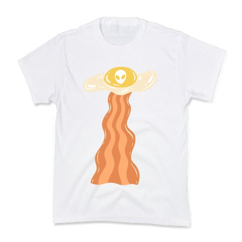 Bacon and Egg UFO Abduction  Kid's Tee