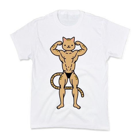 Buff Cat Orange Tabby Kid's Tee