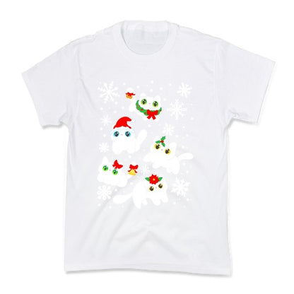 Christmas Cats Pattern Kid's Tee