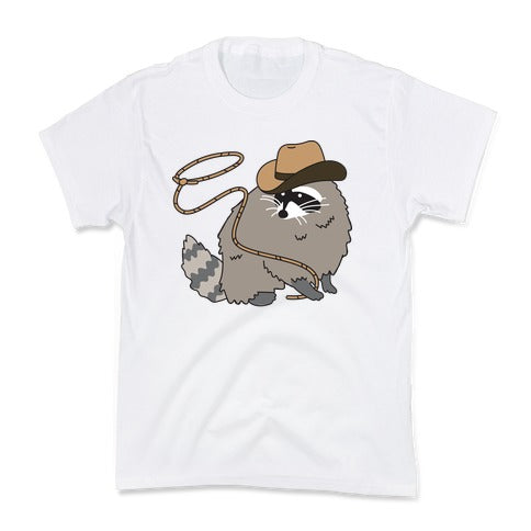 Cowboy Raccoon Lasso Kid's Tee