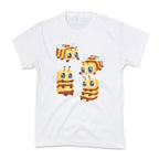 Cute Cubic Bee Pattern Kid's Tee