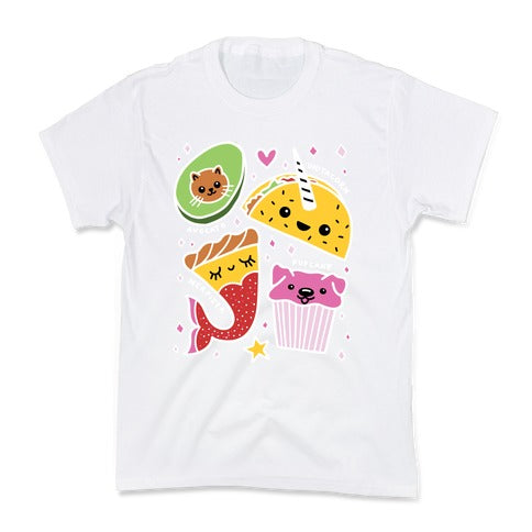 Cute Food Mashups Kid's Tee
