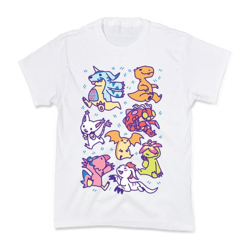 Digital Monsters Pattern Kid's Tee