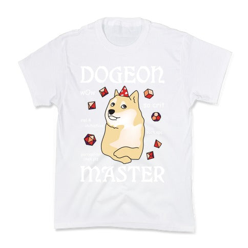 Dogeon Master Doge DM Kid's Tee