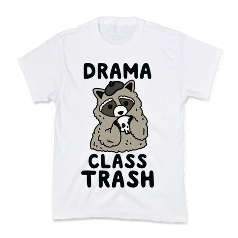 Drama Class Trash Racoon Kid's Tee