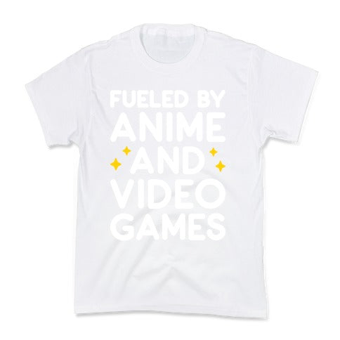 Fueled By Anime And Video Games Kid's Tee