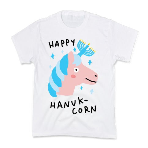Happy Hanuk-Corn Unicorn Kid's Tee