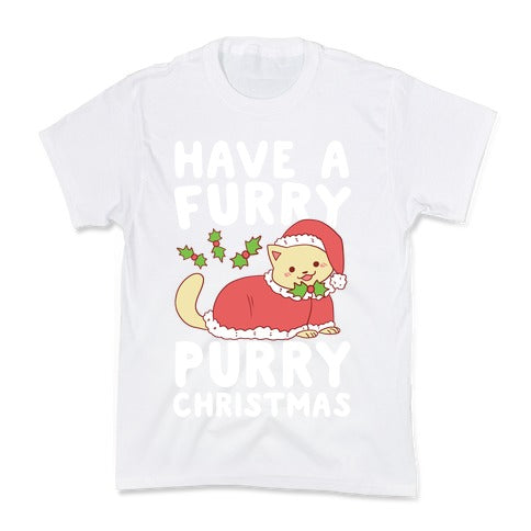 Have a Furry, Purry Christmas  Kid's Tee