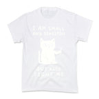 I Am Small And Sensitive But Also Fight Me Cat Kid's Tee