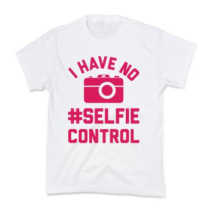 I Have No #Selfie Control Kid's Tee