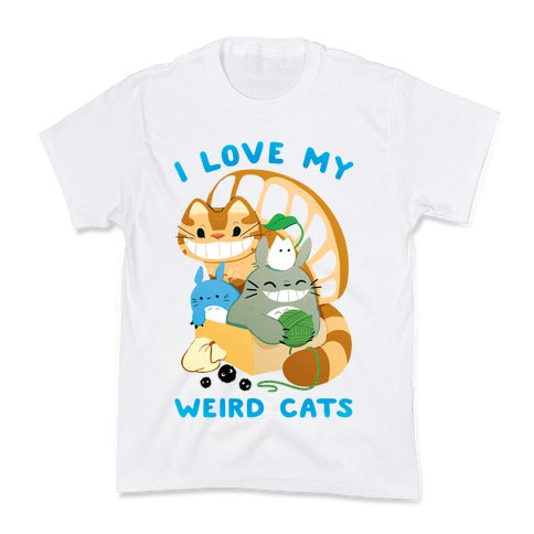 I love my weird cats Kid's Tee