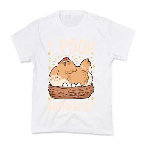 I Poop Breakfast Kid's Tee