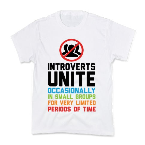 Introverts Unite! Kid's Tee