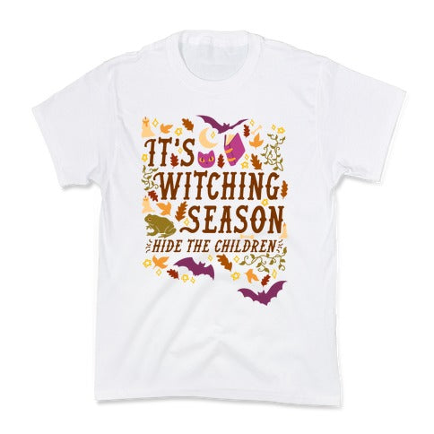 It's Witching Season Hide The Children Kid's Tee