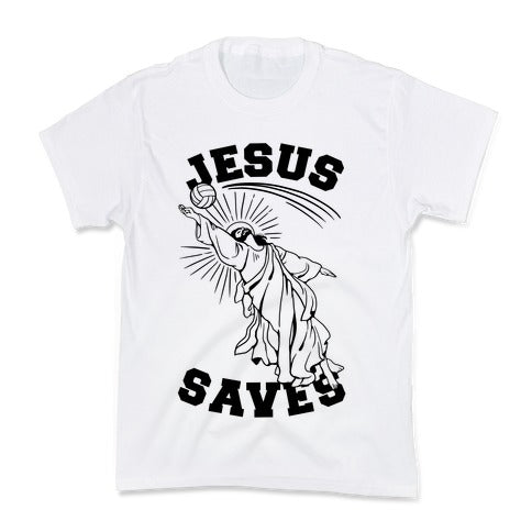 Jesus Saves (Volleyball) Kid's Tee