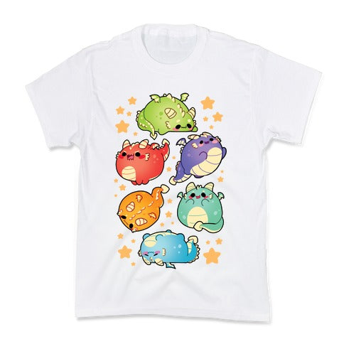 Kawaii Dragons Pattern Kid's Tee