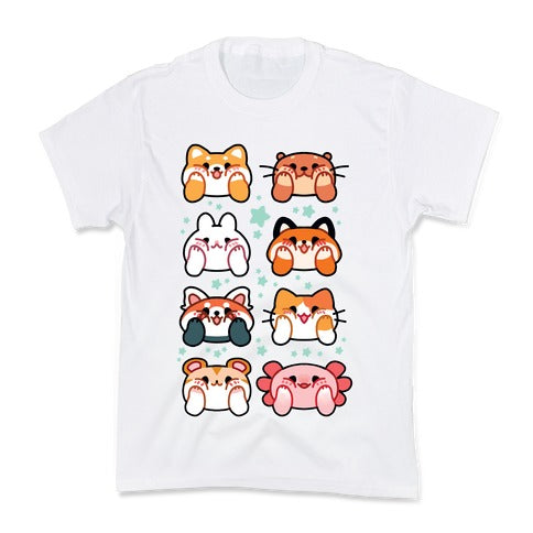 Kawaii Squishy Face Animals Kid's Tee