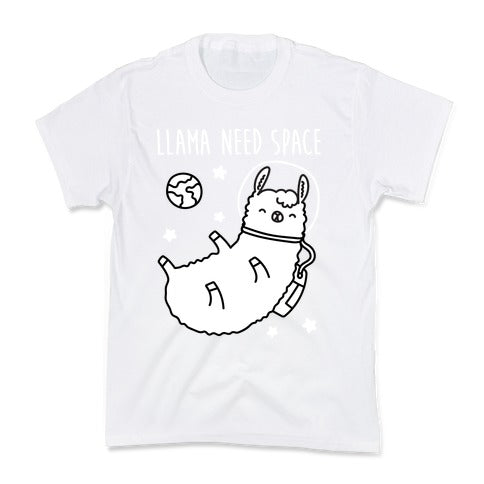 Llama Need Space Parody Kid's Tee