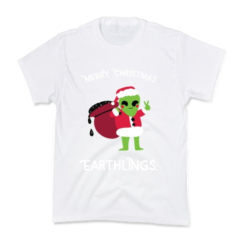 Merry Christmas, Earthlings. Kid's Tee
