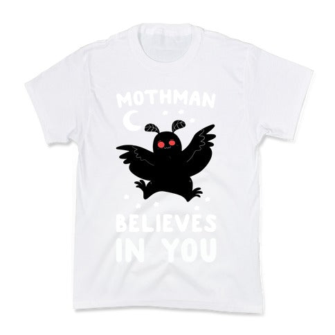 Mothman Believes in You Kid's Tee