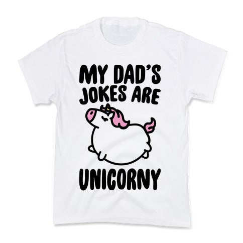 My Dad's Jokes Are Unicorny Baby Onesie Kid's Tee