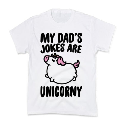 My Dad's Jokes Are Unicorny Baby Onesie Kid's Tee