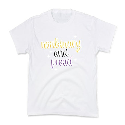 Nonbinary and Proud Kid's Tee