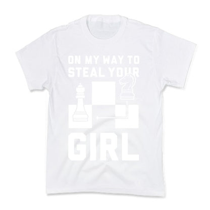On My Way To Steal Your Girl Chess Kid's Tee