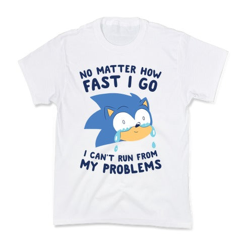 Sonic Can't Run From His Problems Kid's Tee