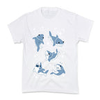 Space Shark Pattern Kid's Tee