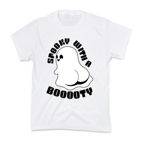 Spooky With A Booooty Ghost Kid's Tee
