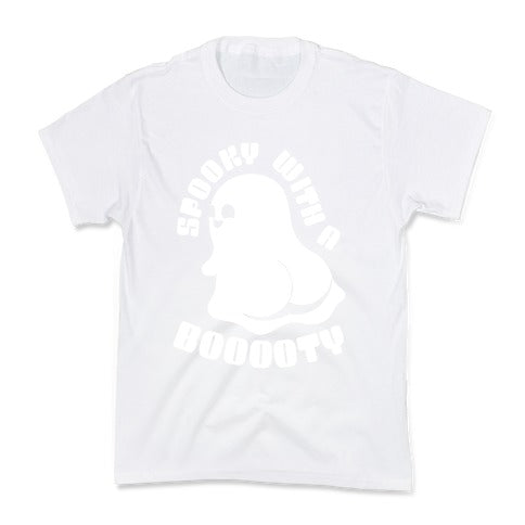 Spooky With A Booooty Ghost Kid's Tee