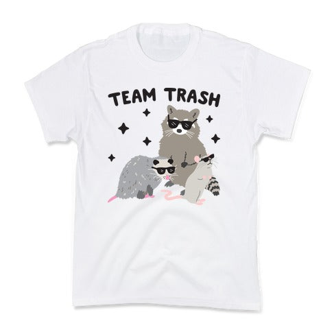 Team Trash Opossum Raccoon Rat Kid's Tee