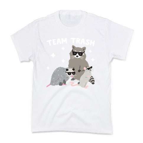 Team Trash Opossum Raccoon Rat Kid's Tee