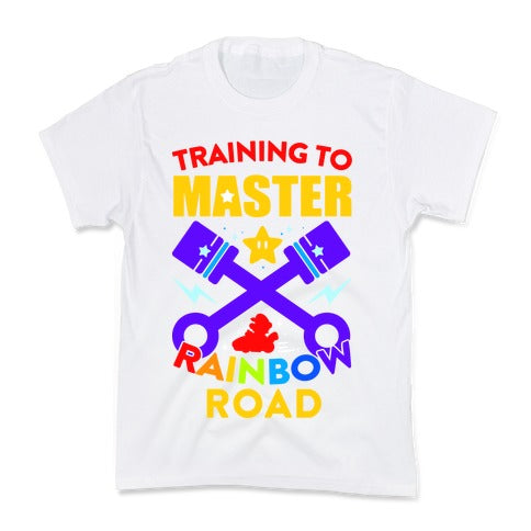 Training To Master Rainbow Road Kid's Tee