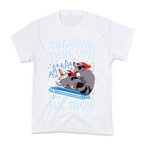 Trashing Through The Snow Kid's Tee