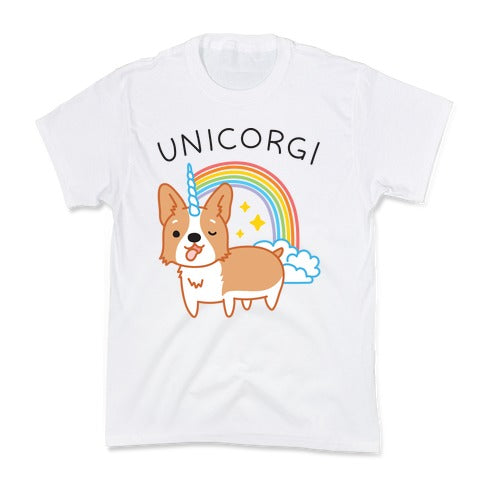 Unicorgi Corgi Unicorn Kid's Tee