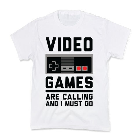 Video Games Are Calling Kid's Tee