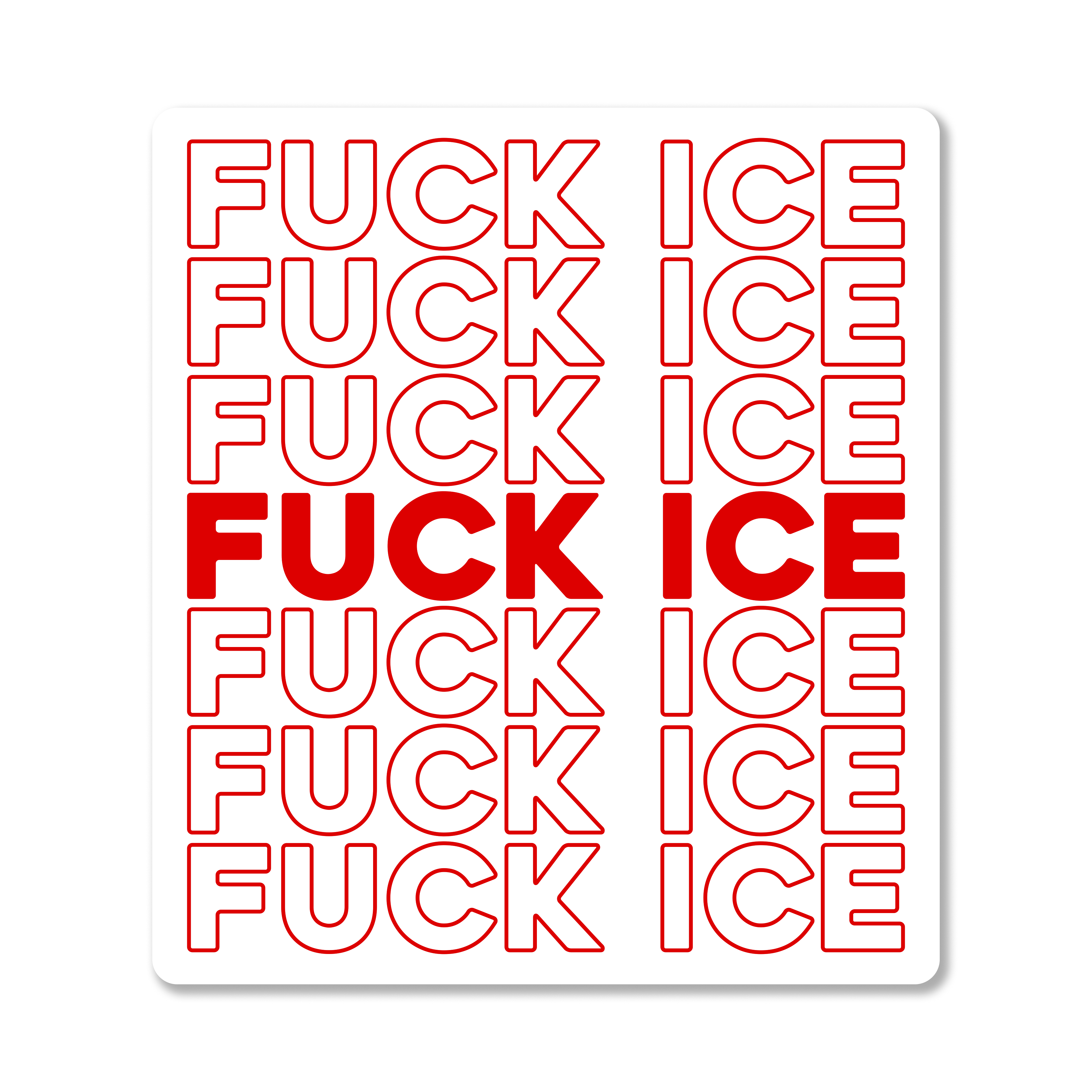 Fuck ICE Sticker Die Cut Sticker