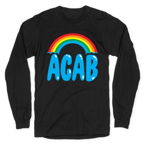 ACAB White Print Longsleeve Tee