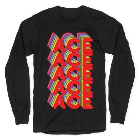 ACE Retro Rainbow Longsleeve Tee