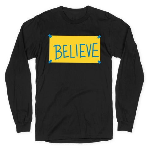 Believe Locker Room Poster Longsleeve Tee