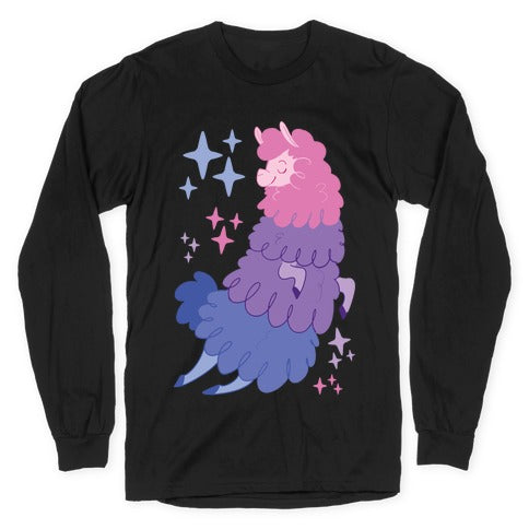 Bisexual Llama Longsleeve Tee